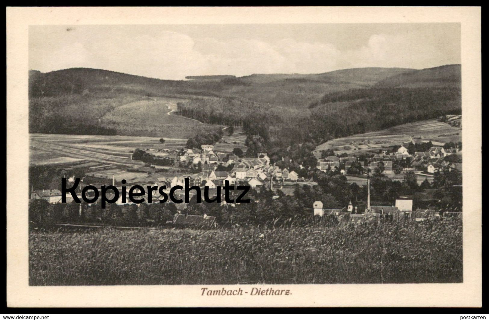 ALTE POSTKARTE TAMBACH-DIETHARZ PANORAMA THÜRINGEN Verlag Karl Pfister cpa postcard AK Anischtskarte