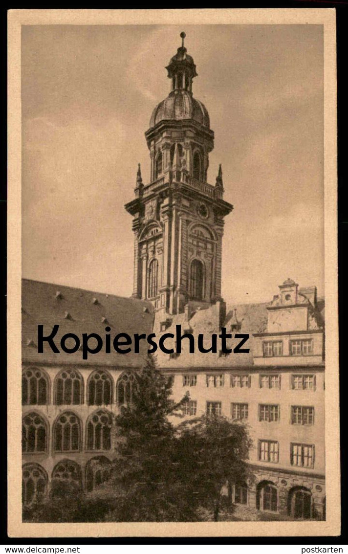 ALTE POSTKARTE WÜRZBURG ALTE UNIVERSITÄT MIT NEUBAUKIRCHTURM Kirche university université postcard cpa AK Ansichtskarte