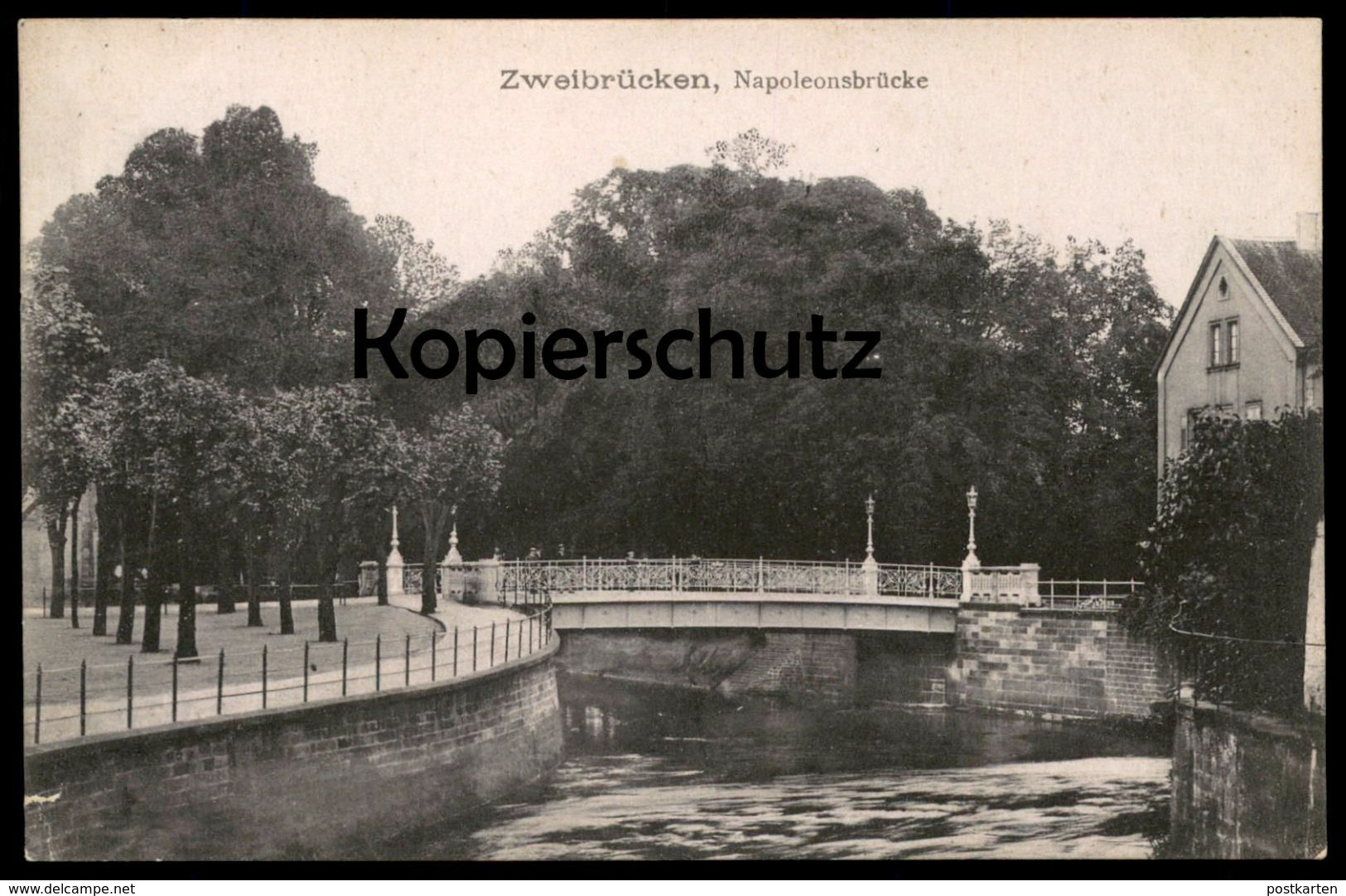 ALTE POSTKARTE ZWEIBRÜCKEN NAPOLEONSBRÜCKE DEUX-PONTS Brücke bridge pont cpa postcard AK Ansichtskarte