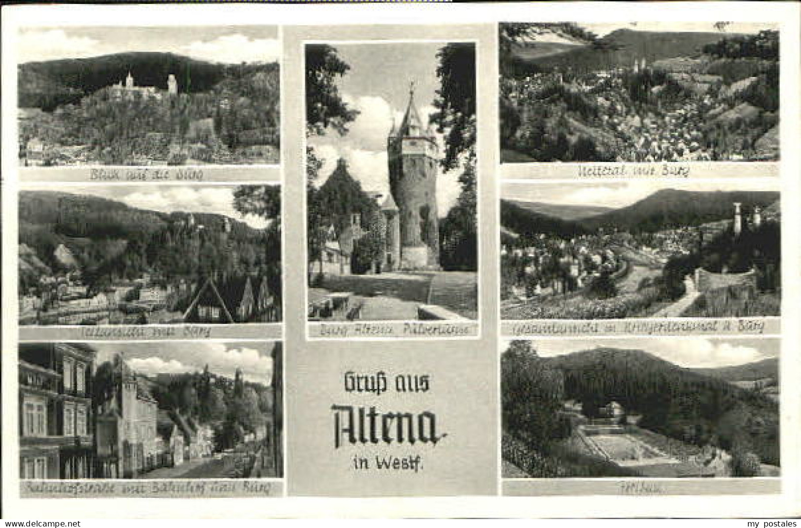 Altena Lenne Altena Burg Bahnhof Denkmal Bad