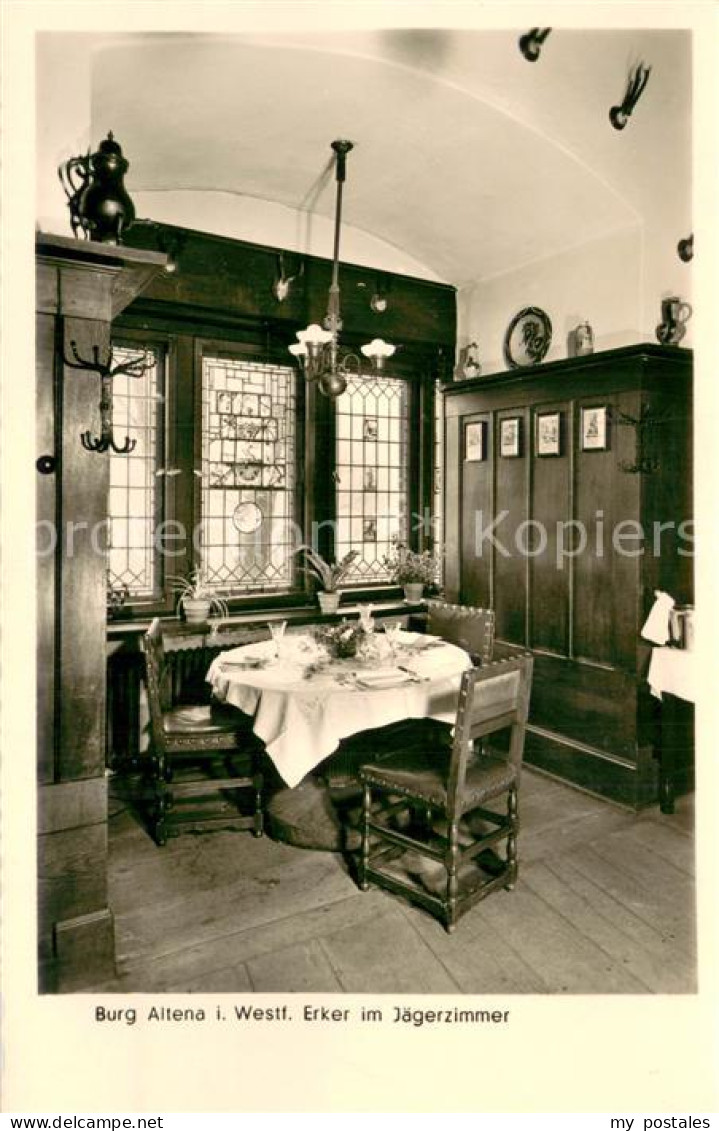 Altena Lenne Burg Altena Erker im Jaegerzimmer Wirtschaftsbetrieb