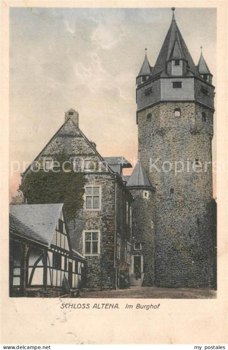 Altena Lenne Schloss Altena Burghof