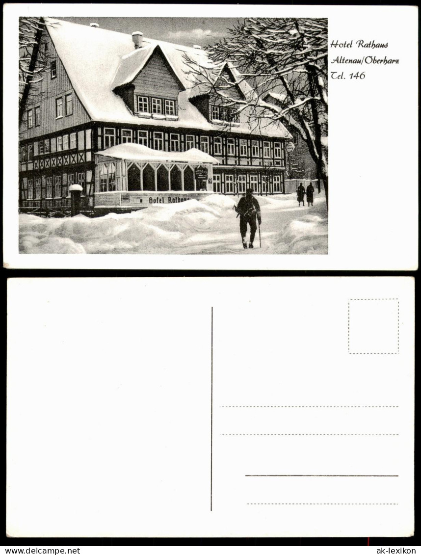 Altenau-Clausthal-Zellerfeld Hotel Rathaus Altenau Oberharz 1950