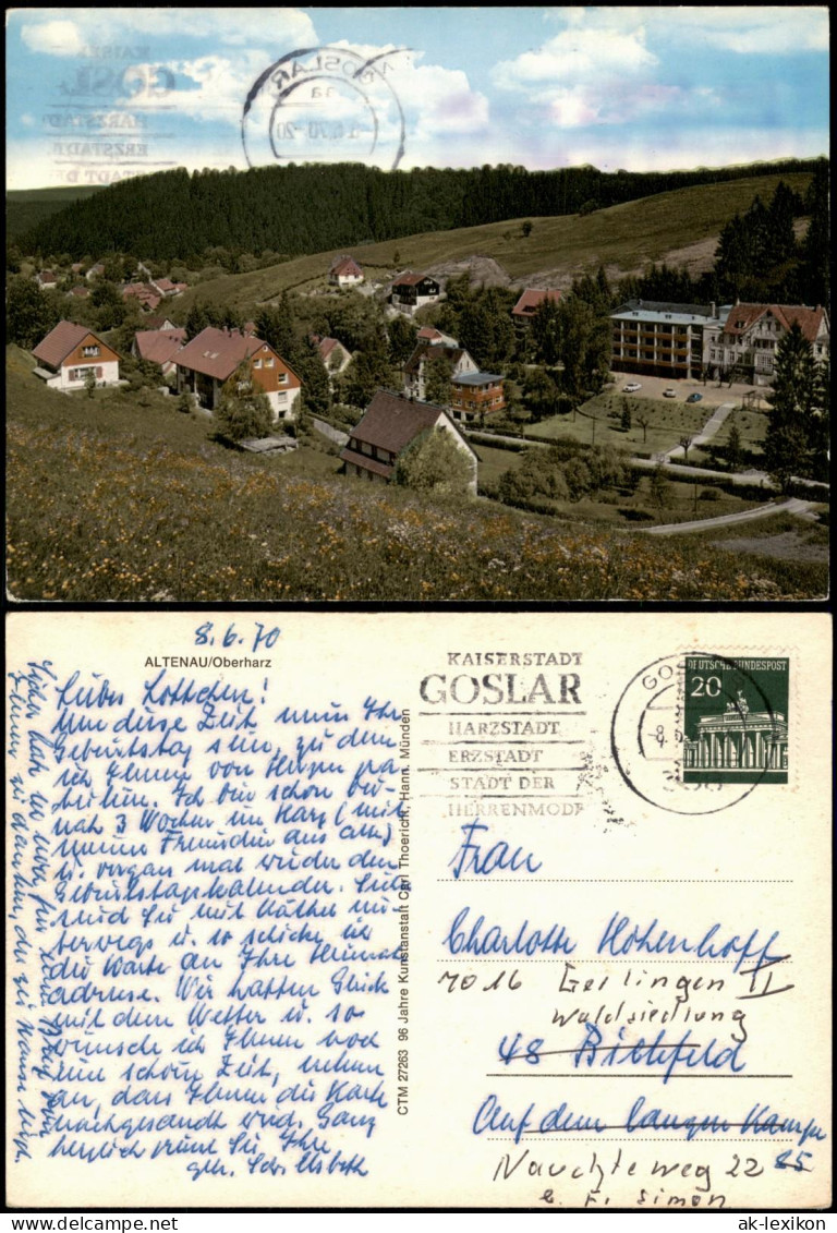 Altenau-Clausthal-Zellerfeld Teilansicht Altenau im Oberharz 1970