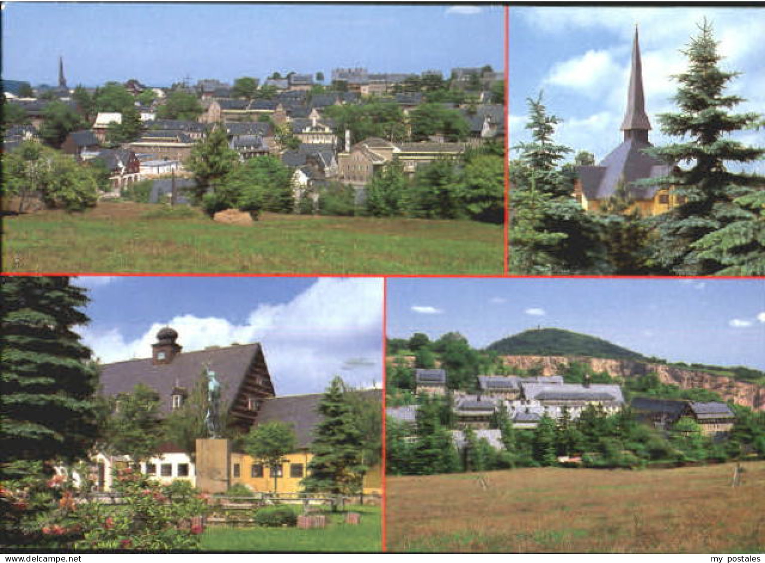 Altenberg Erzgebirge Altenberg Kirche Bahnhof  x 1996