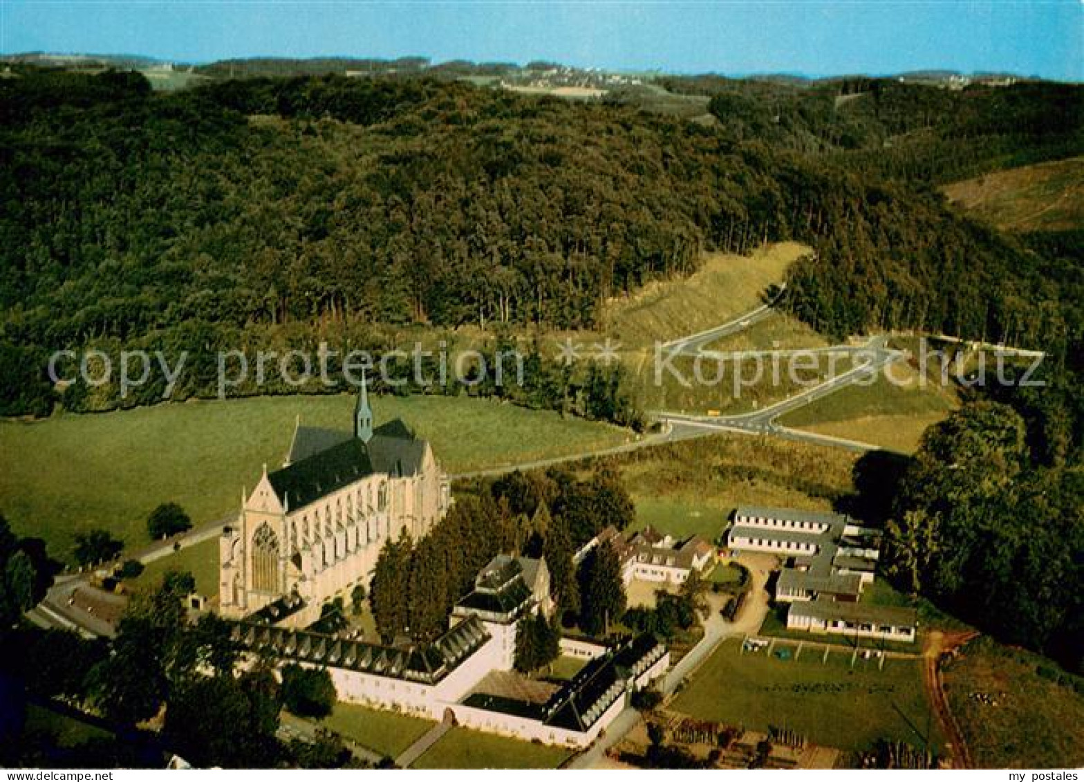 Altenberg Rheinland Dom zu Altenberg Fliegeraufnahme