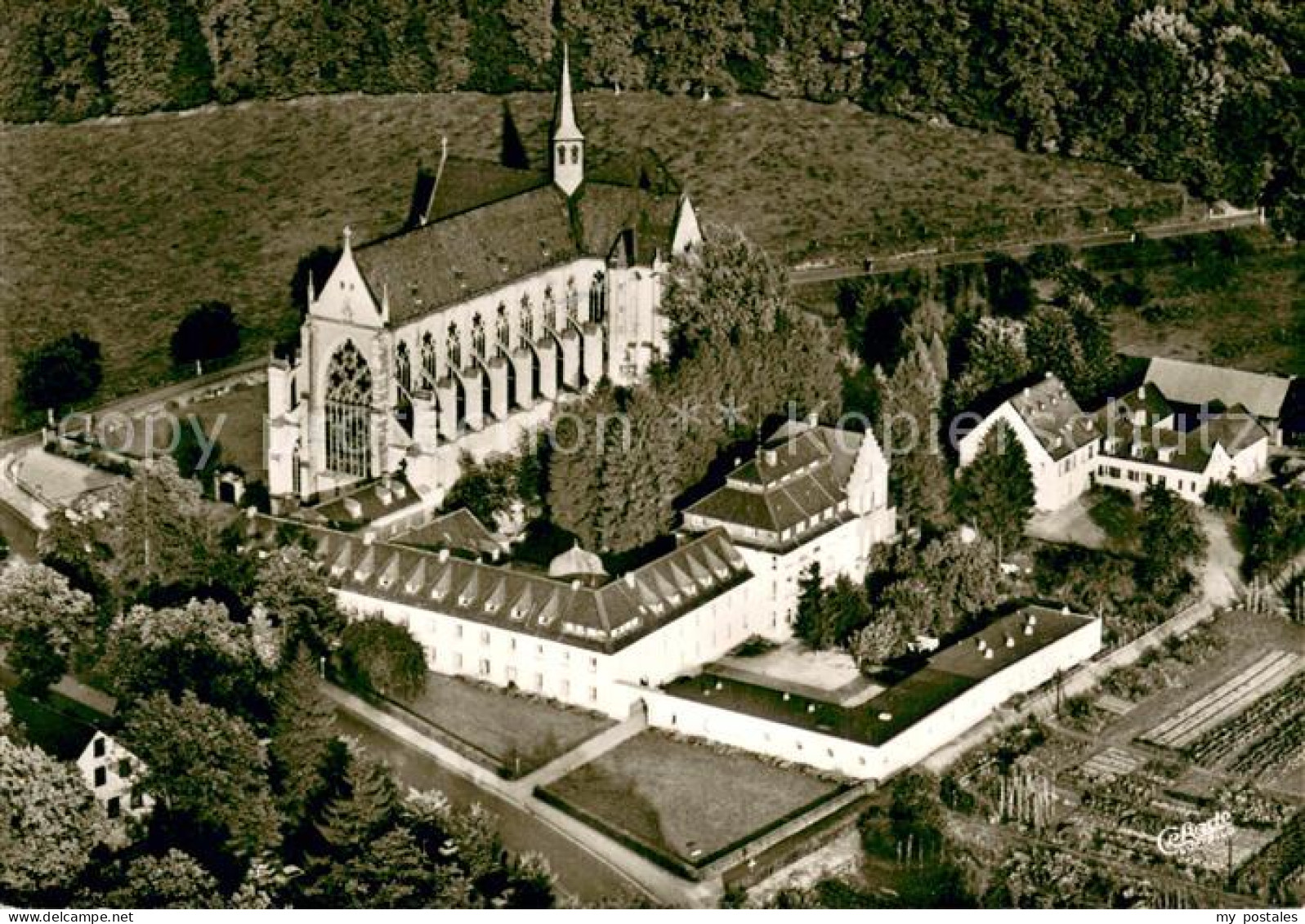 Altenberg Rheinland Dom zu Altenberg Fliegeraufnahme