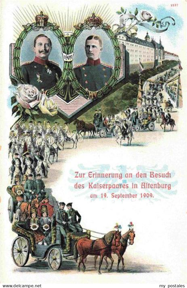 ALTENBURG  (S.A.) Thueringen Besuch des Kaiserpaares in Altenburg im Sept 1909