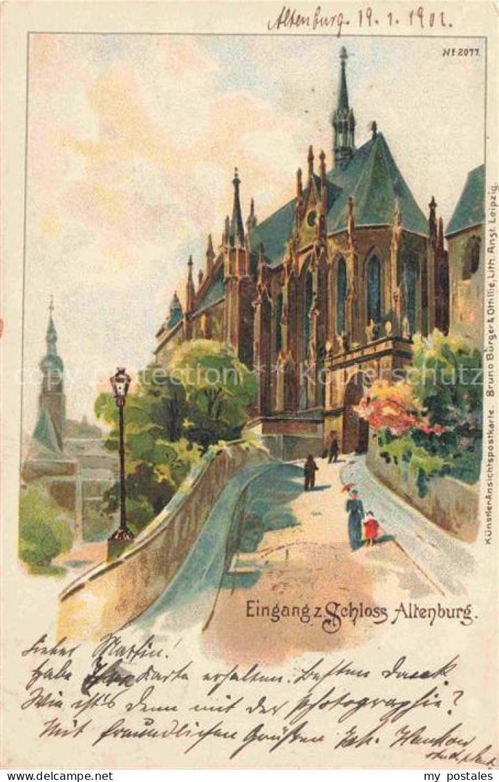 ALTENBURG  (S.A.) Thueringen Eingang Schloss Altenburg