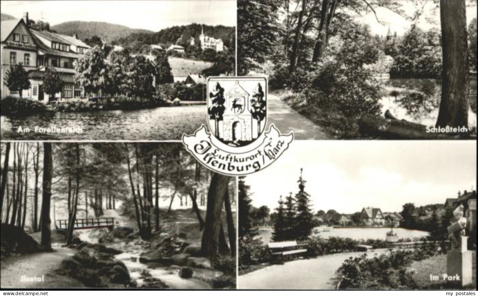 Altenburg Thueringen Altenburg Forellenteich Schlossteich Park