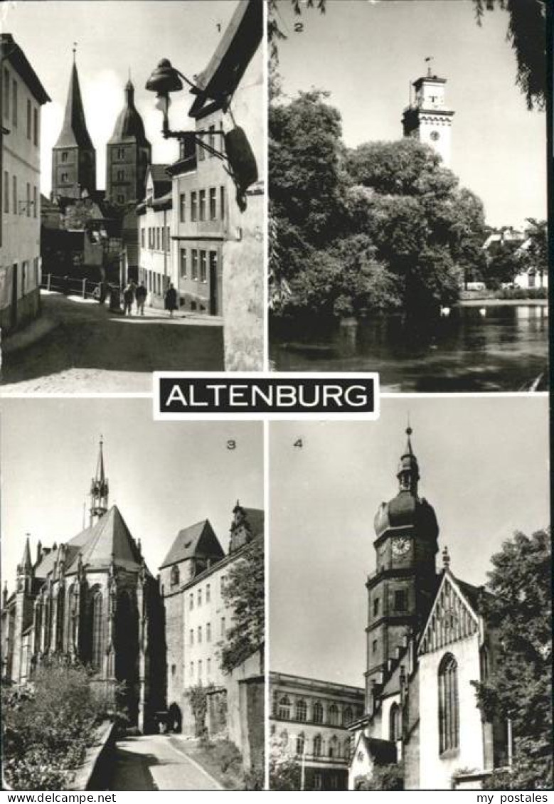 Altenburg Thueringen Altenburg Rote Spitzen Teich Schloss Kirche Bartholomaei Ki