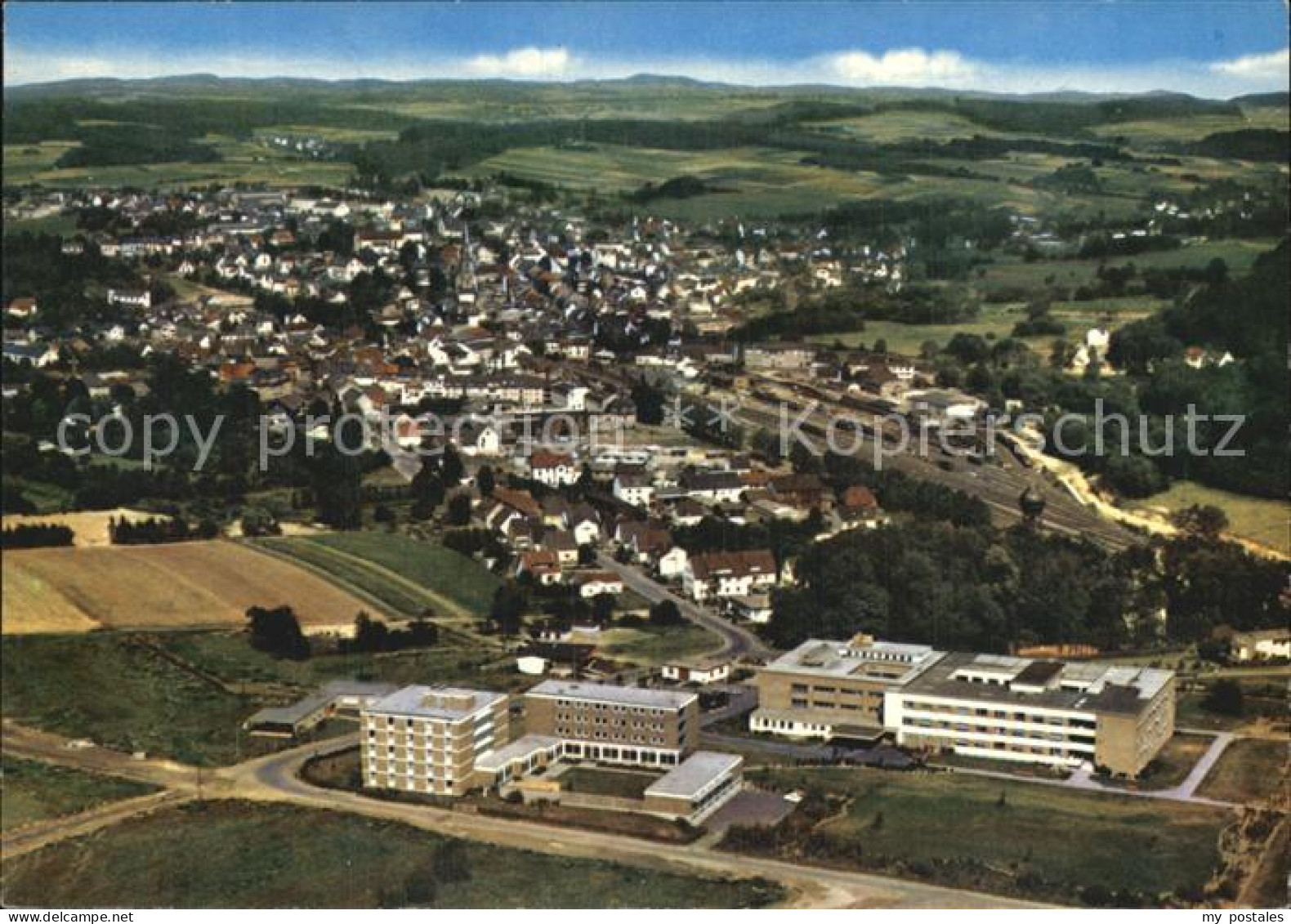 Altenkirchen Westerwald Fliegeraufnahme mit Kreiskrankenhaus
