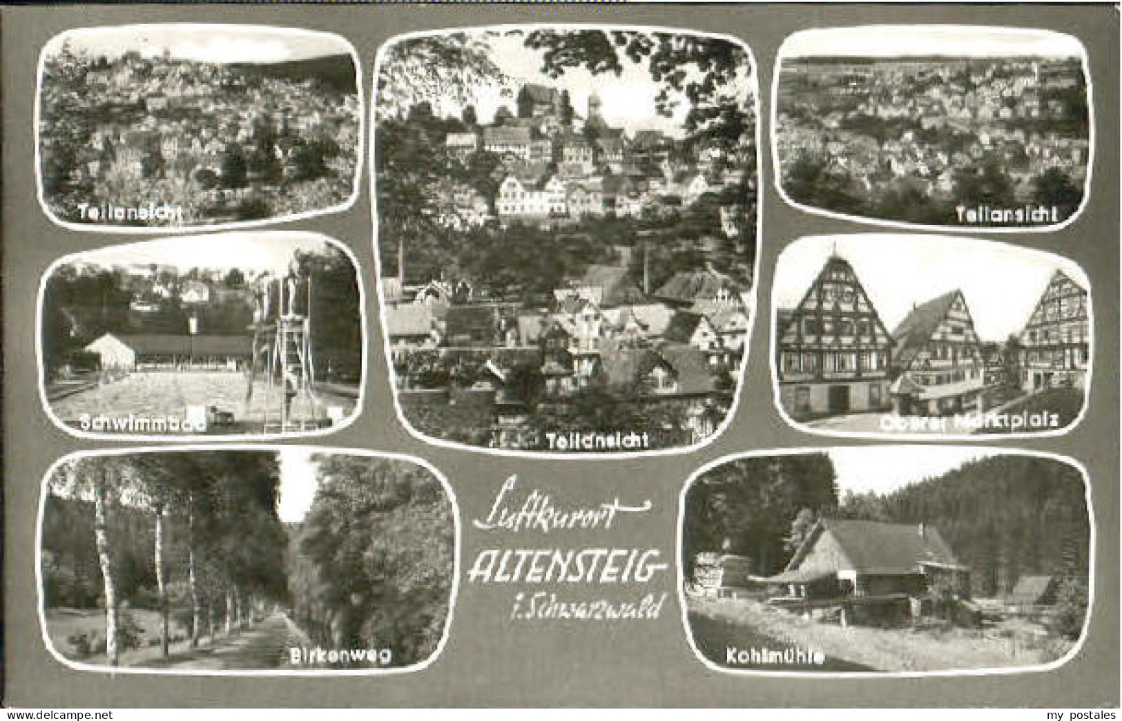 Altensteig Schwarzwald Altensteig Marktplatz Muehle Schwimmbad