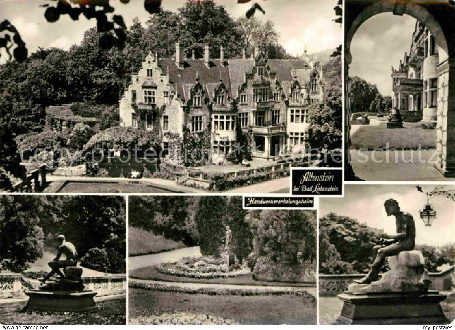 Altenstein Bad Liebenstein Handwerkererholungsheim Statuen