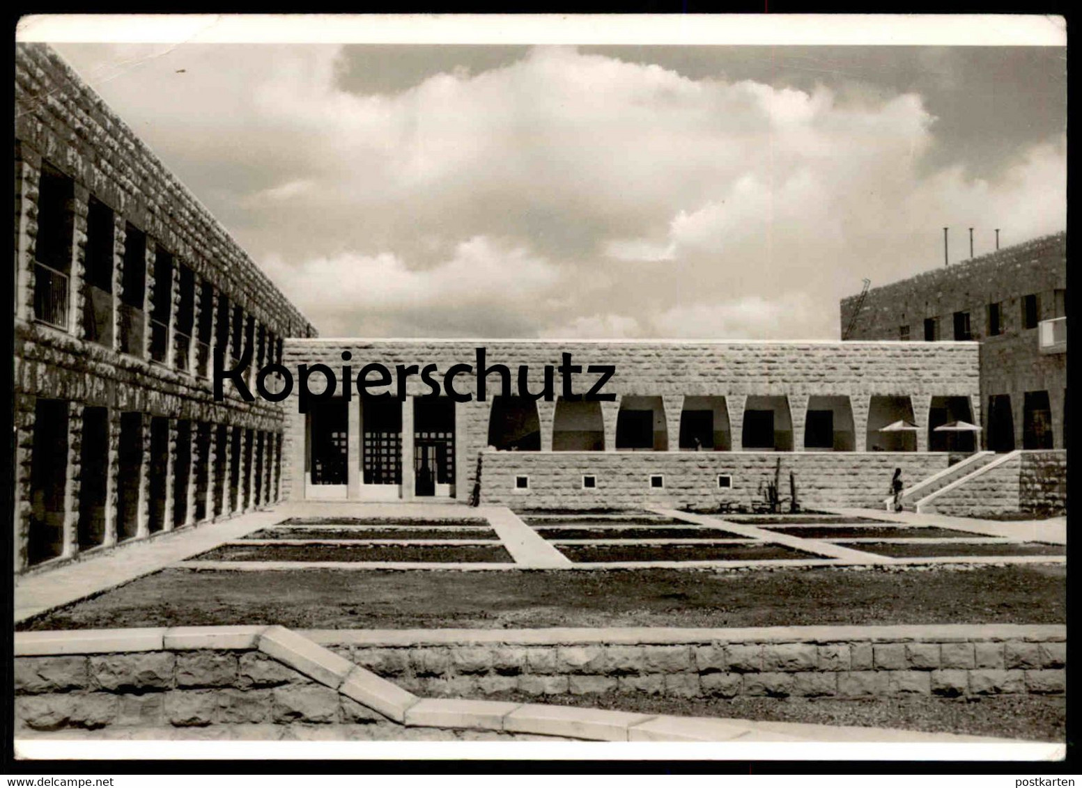 ÄLTERE POSTKARTE BEIT JALA BAIT DSCHALA EVANG. MÄDCHENSCHULE TALITHA KUMI INNENHOF Jordanien Palestine Palästina