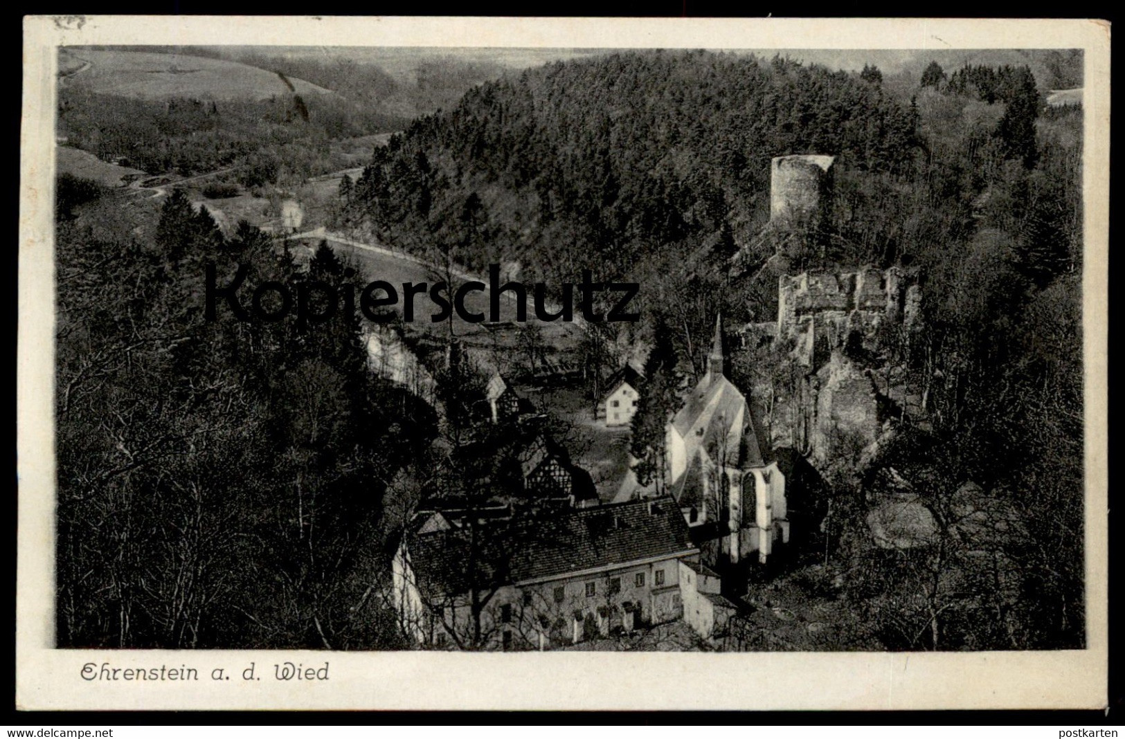 ÄLTERE POSTKARTE EHRENSTEIN AN DER WIED ASBACH 1939 BURG RUINE Neustadt Kreis Neuwied ruin Ansichtskarte AK cpa postcard