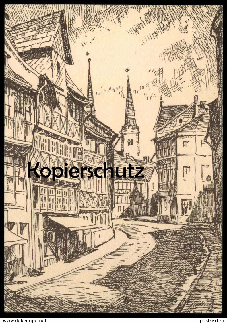 ÄLTERE POSTKARTE HÖXTER BLICK AUF DIE ALTE KREUZUNG MARKTSTRASSE Ansichtskarte AK postcard cpa