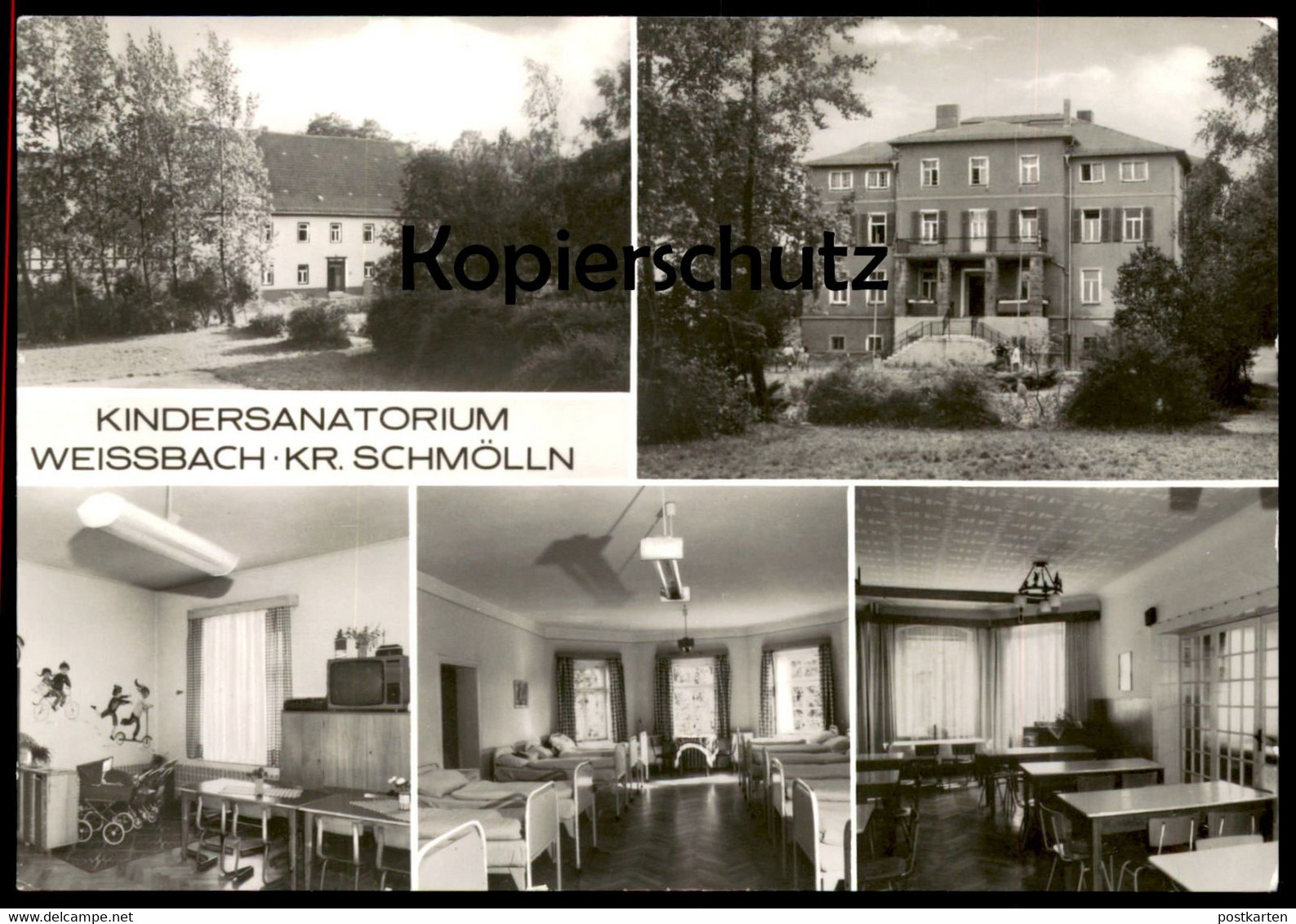 ÄLTERE POSTKARTE KINDERSANATORIUM WEISSBACH KREIS SCHMÖLLN Sanatorium Bild und Heimat Ansichtskarte AK postcard cpa