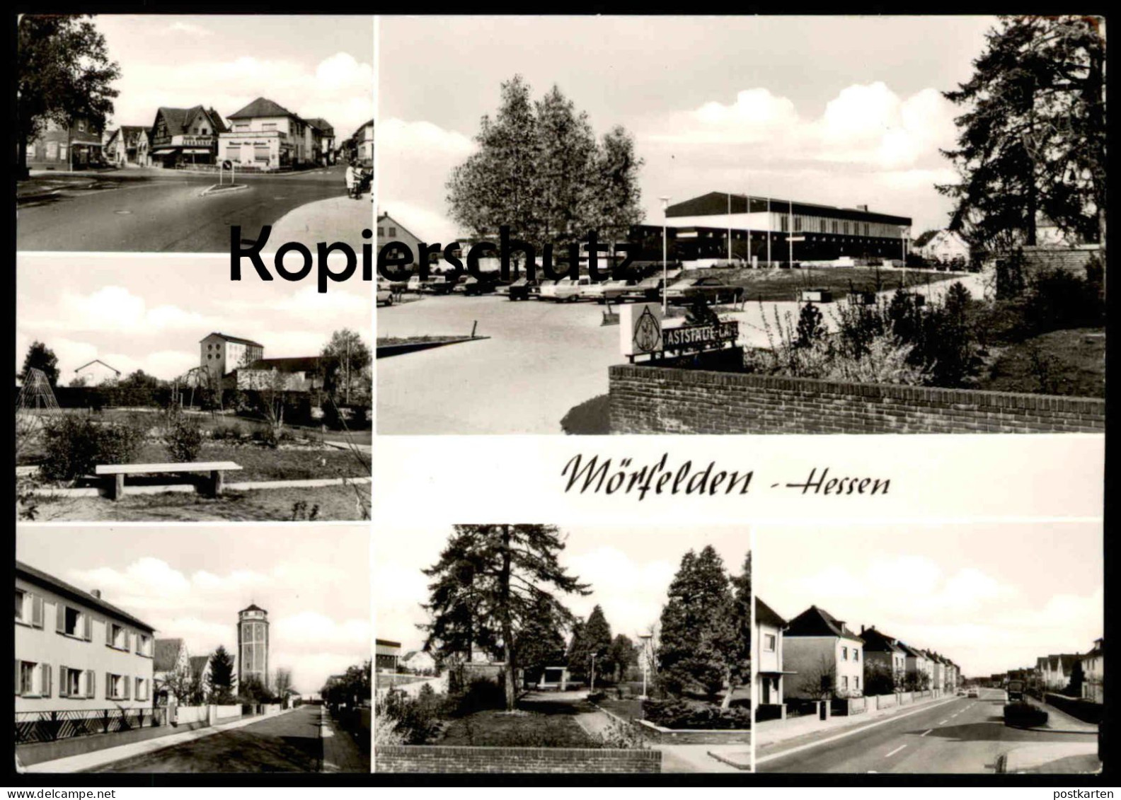 ÄLTERE POSTKARTE MÖRFELDEN HESSEN GASTSTÄTTE CAFÉ MÖRFELDEN-WALLDORF Ansichtskarte AK cpa postcard