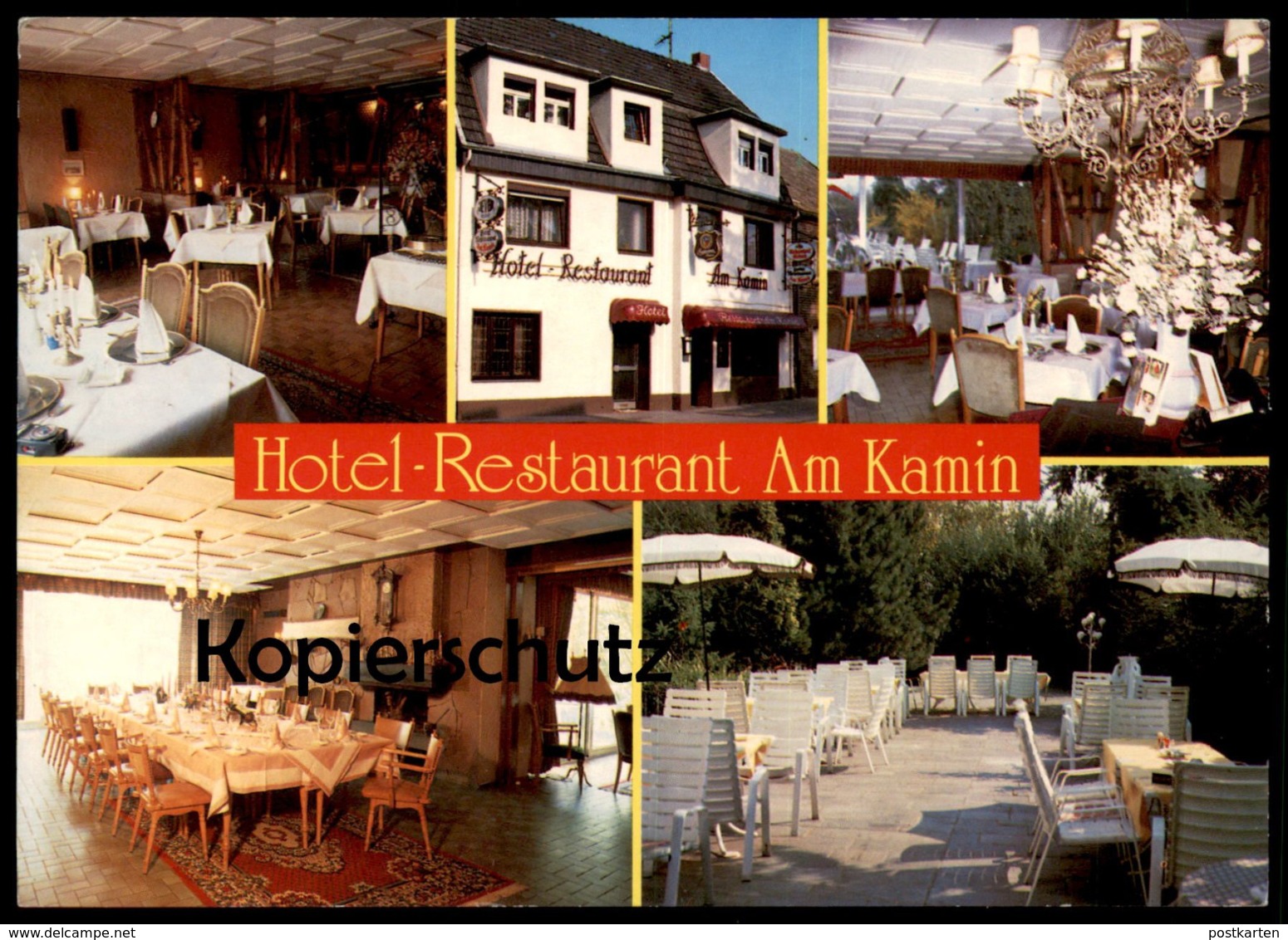 ÄLTERE POSTKARTE PULHEIM HOTEL RESTAURANT AM KAMIN H. W. VON WIRTH AUF DEM DRIESCH Ansichtskarte AK cpa postcard