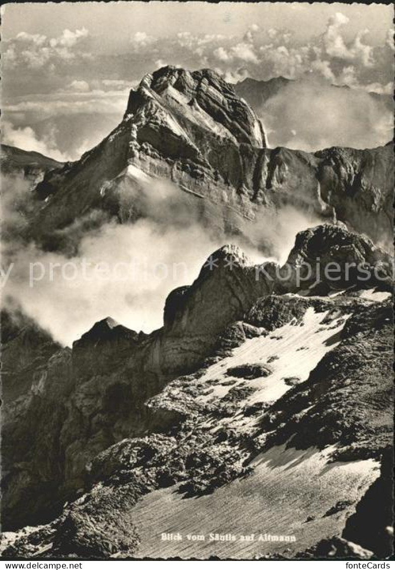Altmann Saentis Blick vom Saentis
