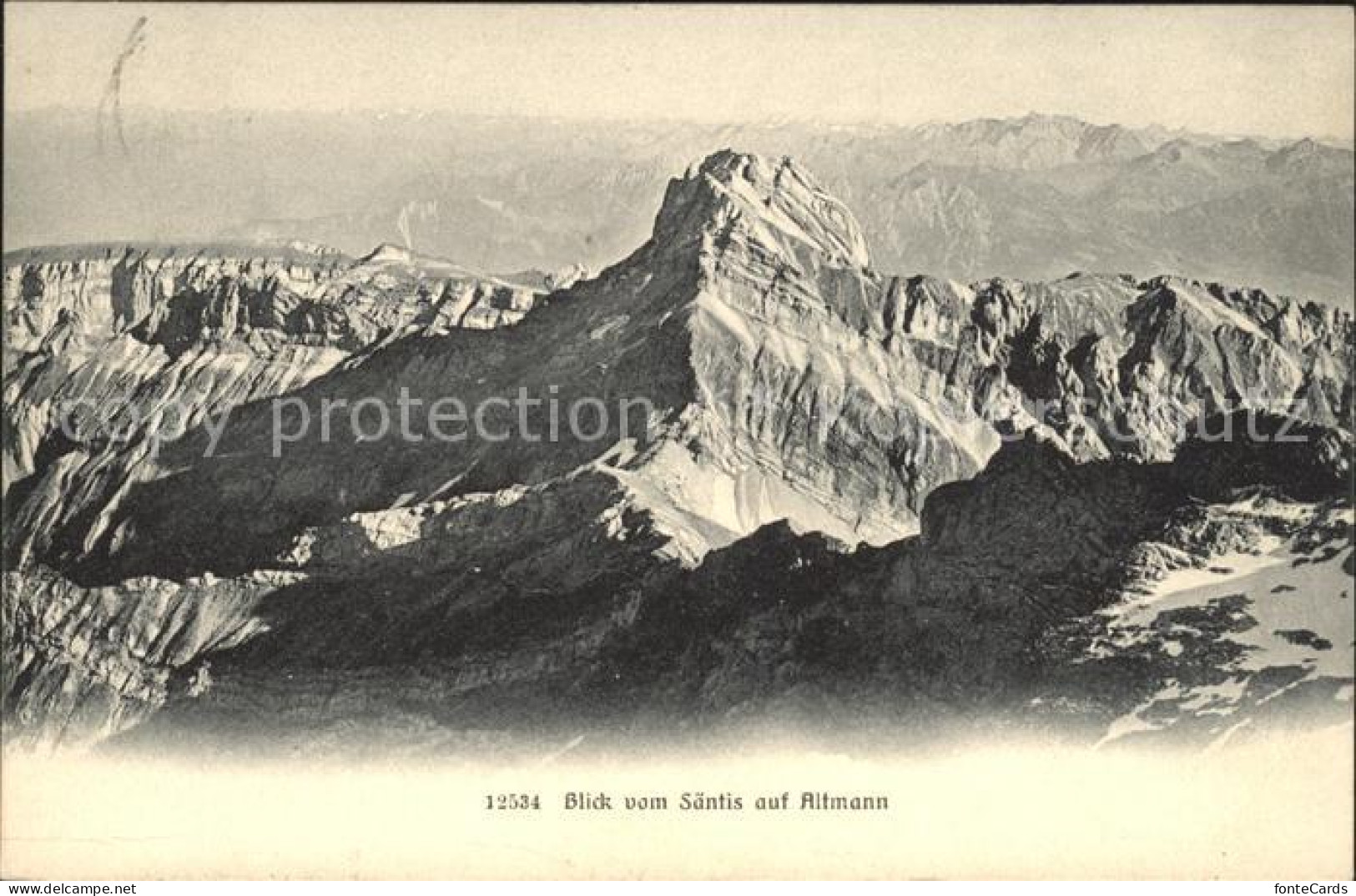 Altmann Saentis Blick vom Saentis