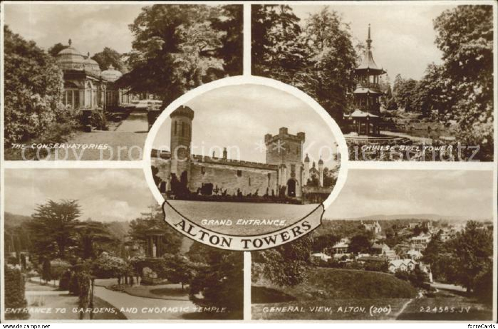 Alton Staffordshire Moorlands Alton Towers Conservatories Chinese Bell Tower Gar