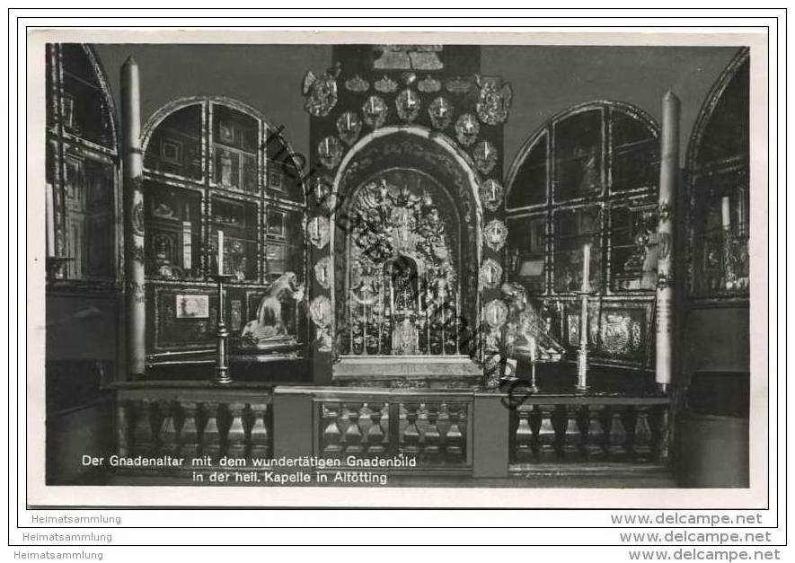 Altötting - der Gnadenaltar - Foto-AK 1940
