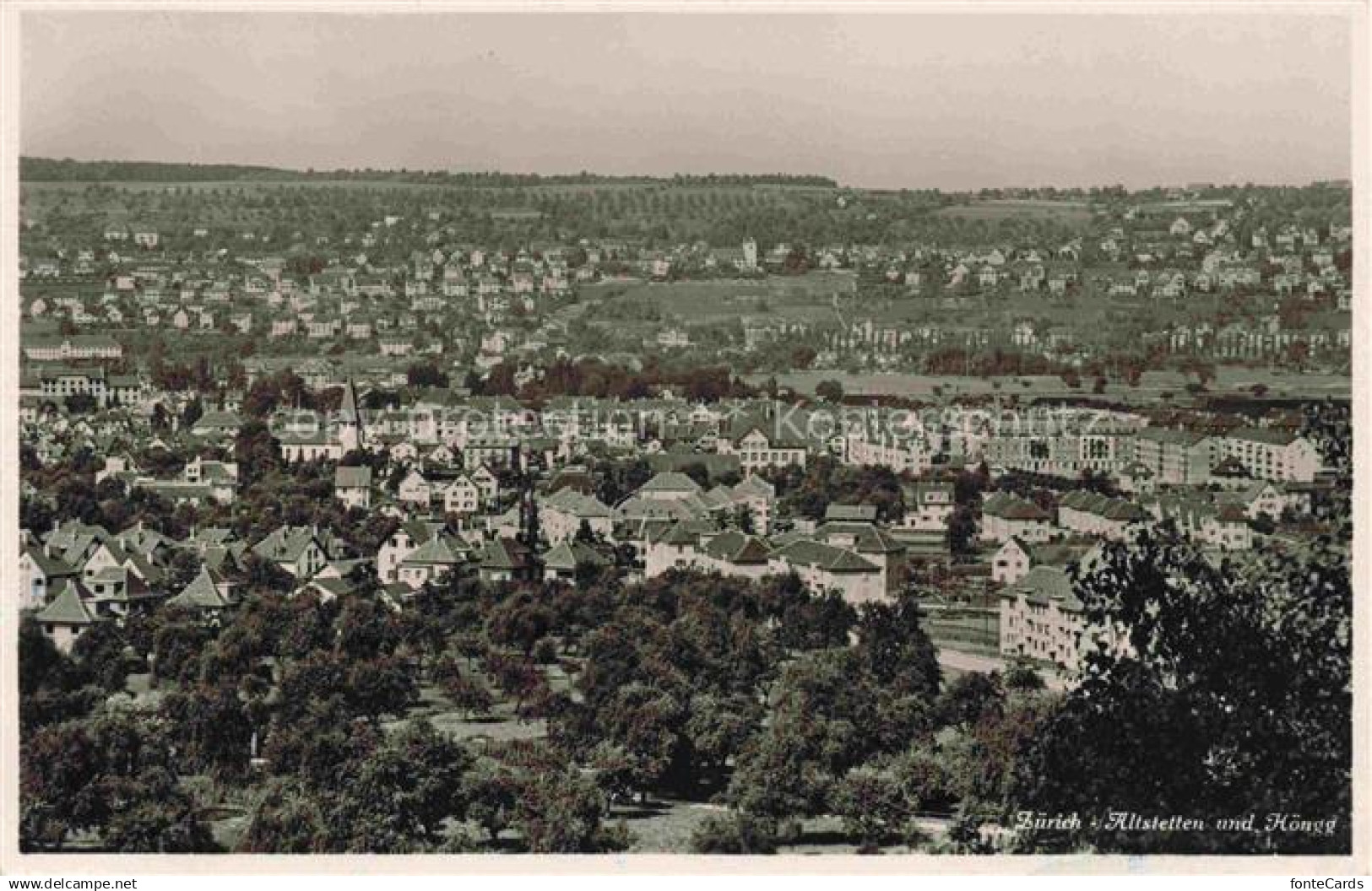 Altstetten  Zuerich ZH Panorama mit Hoengg