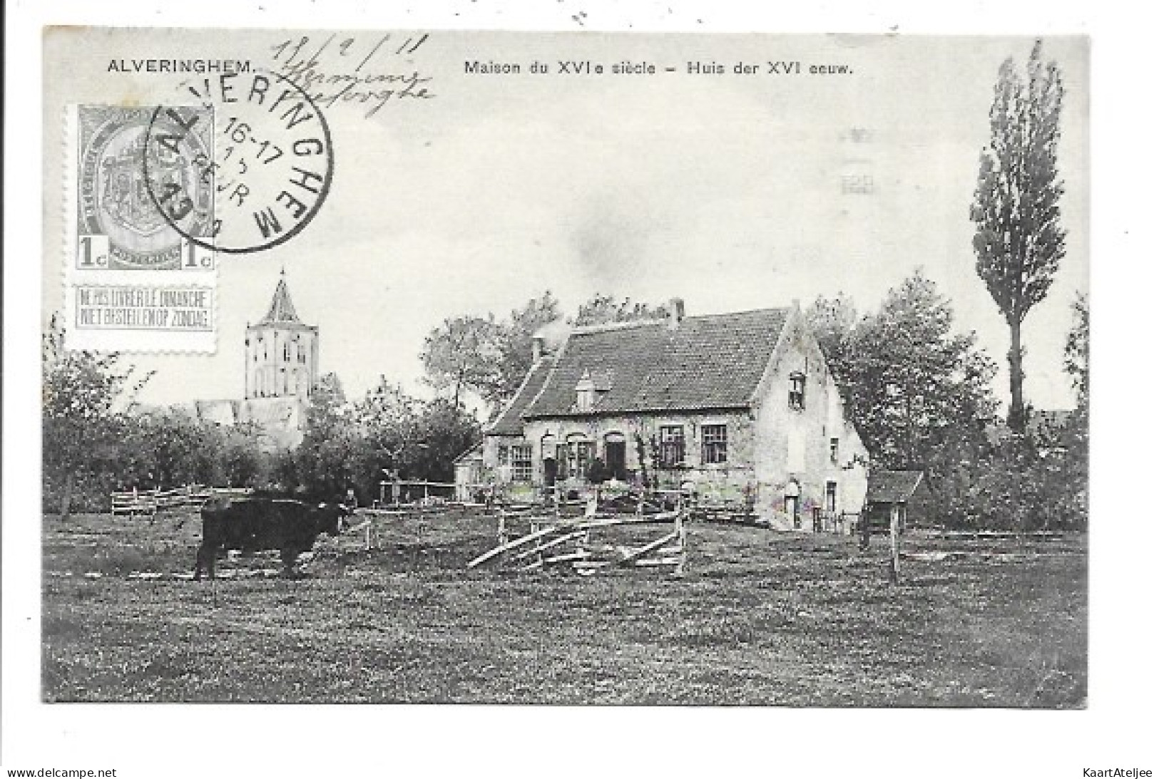 Alveringem - Huis der XVI eeuw.