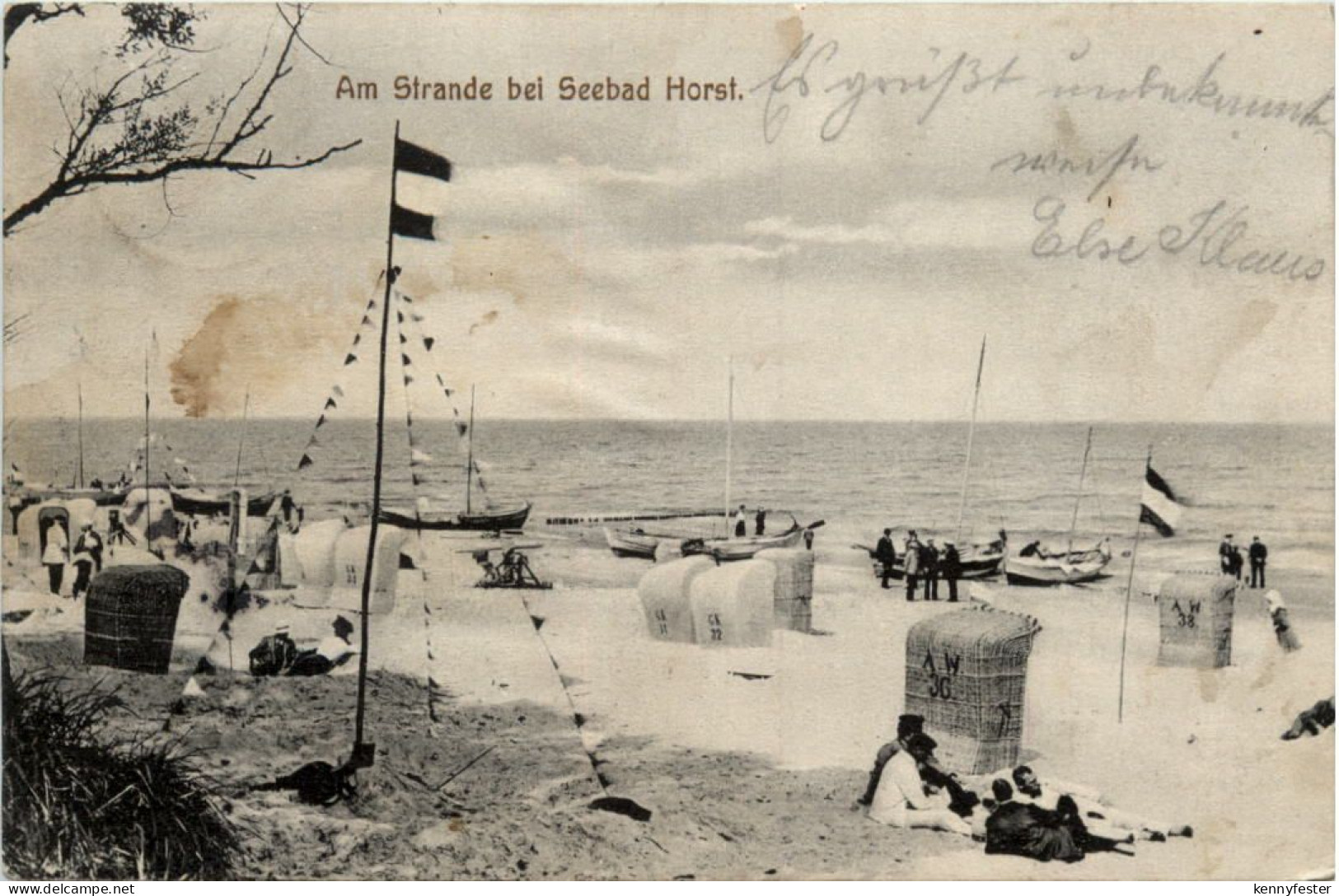 Am Strande bei Seebad Horst