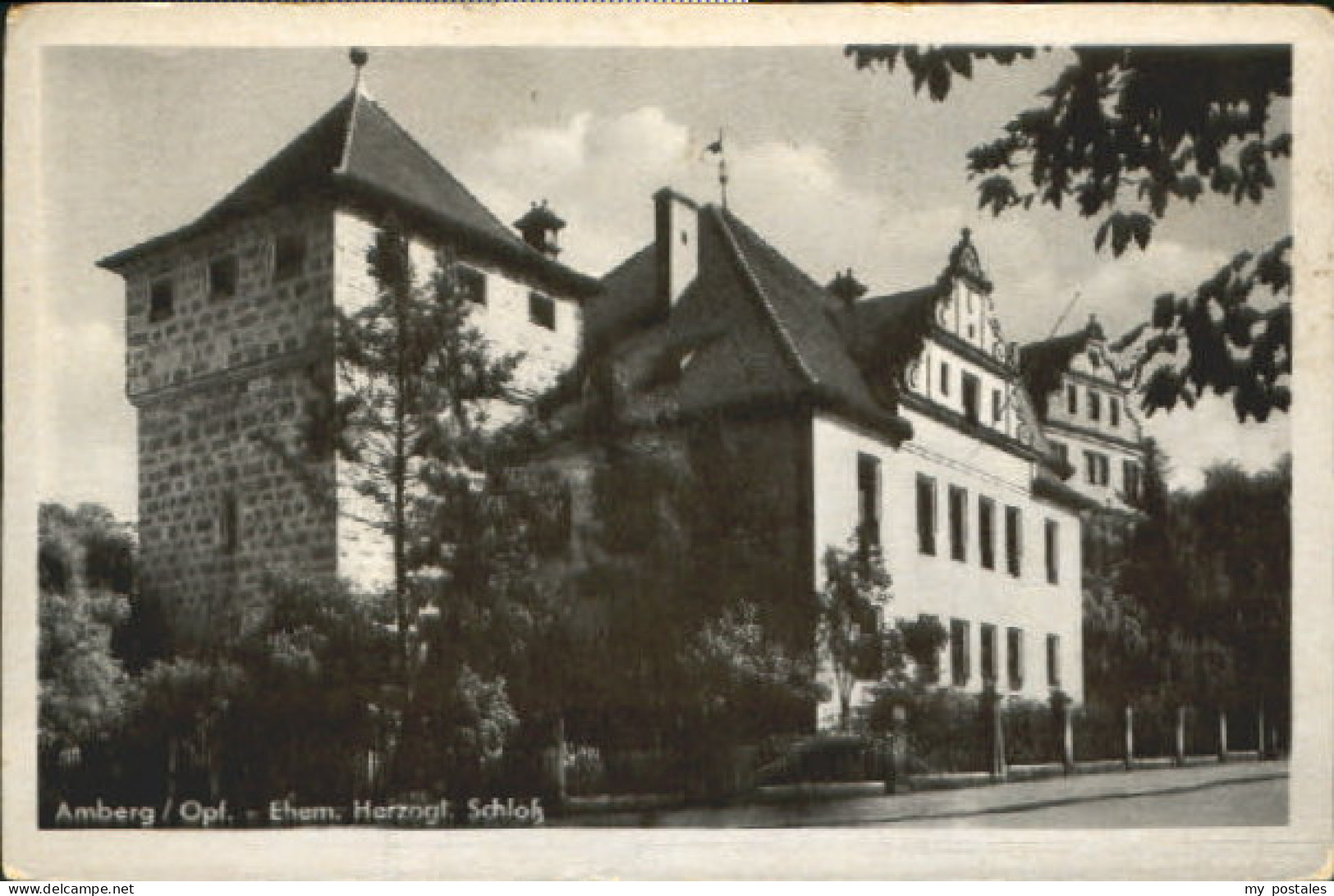 Amberg Oberpfalz Amberg Schloss Feldpost x 1944