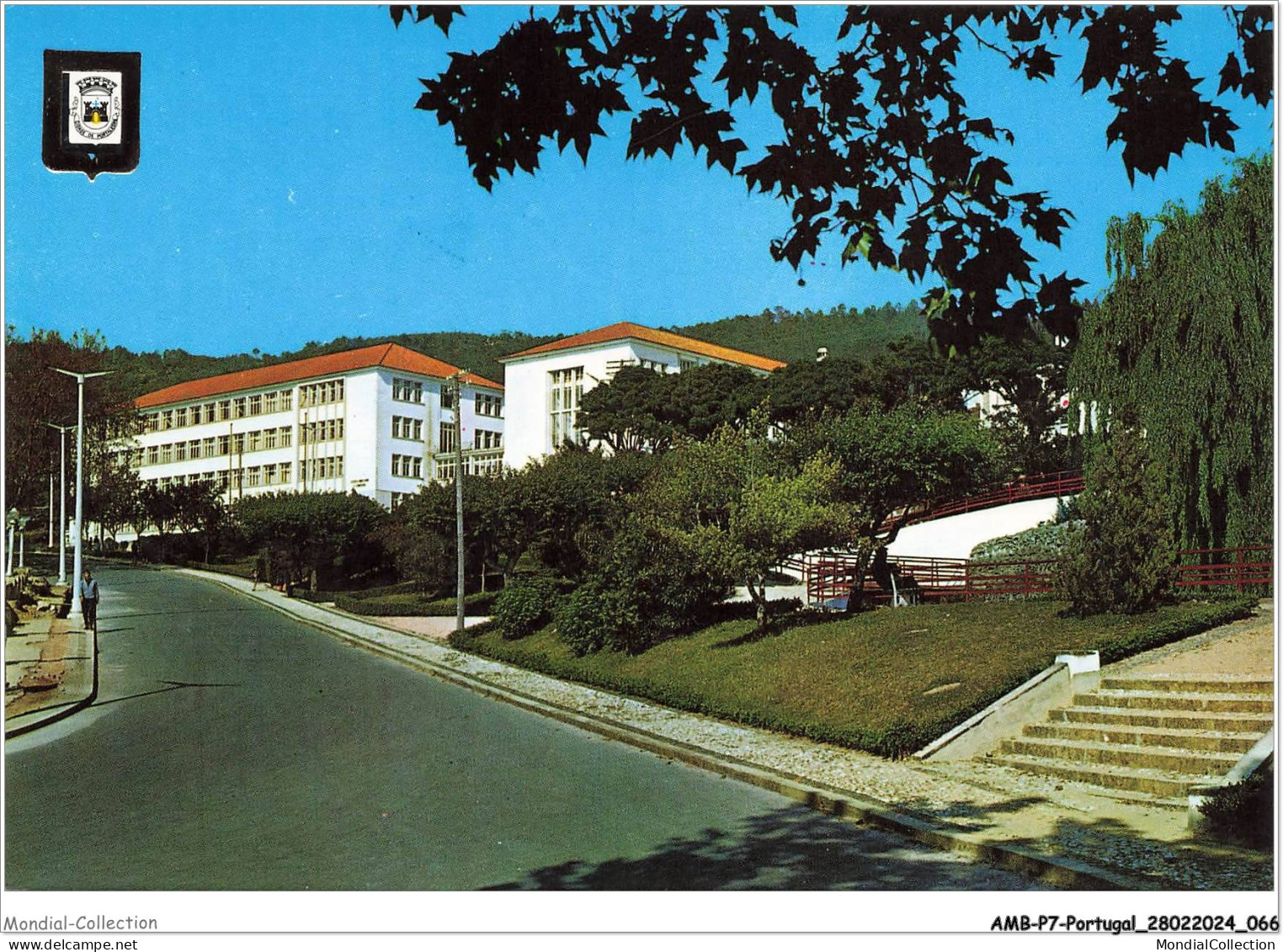 AMBP7-0602-PORTUGAL - PORTALEGRE - ecole industrielle et commerciale dans la place miguel bombarda