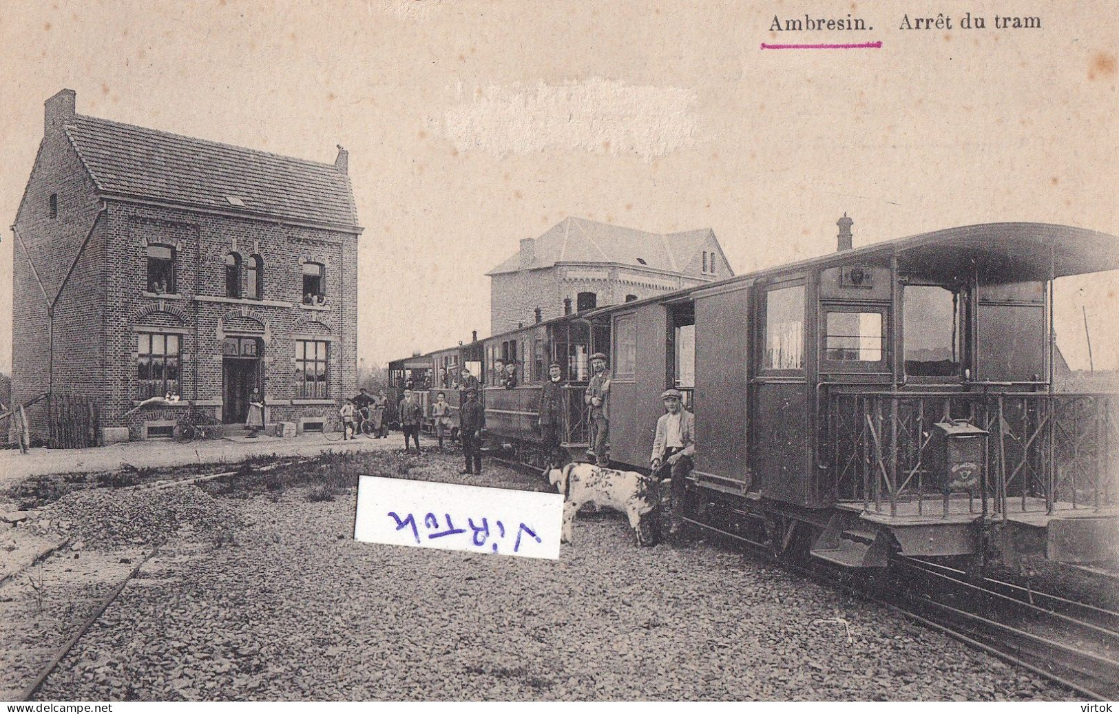 Ambressin, Wasseiges - Arrêt du tram - vicinal