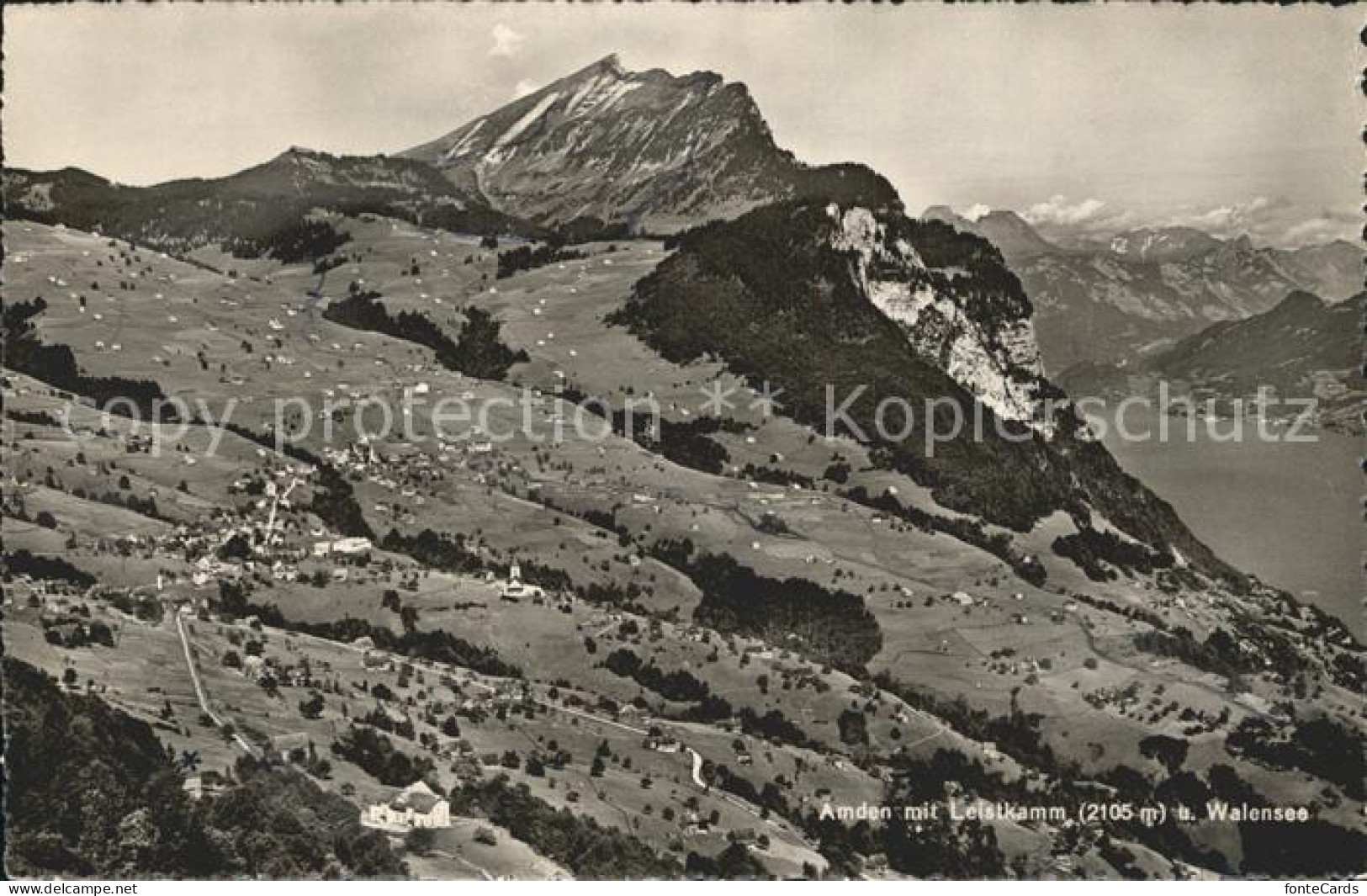 Amden Walensee SG Leistkamm und Walensee