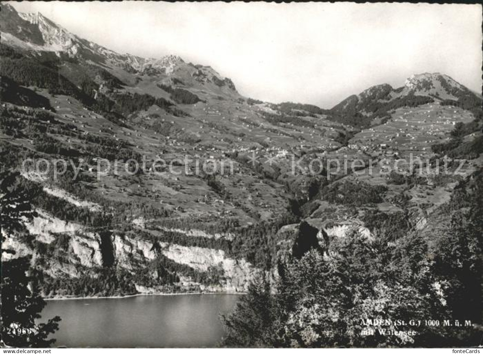 Amden Walensee SG mit Walensee