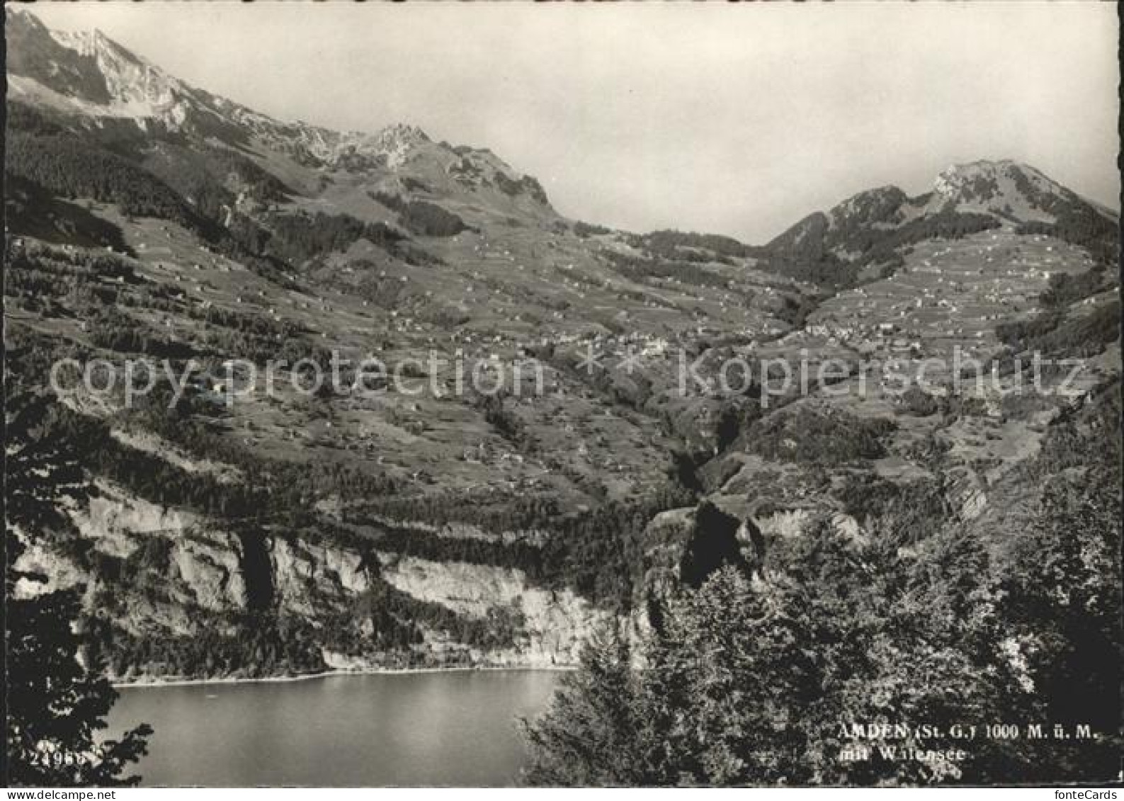 Amden Walensee SG mit Walensee