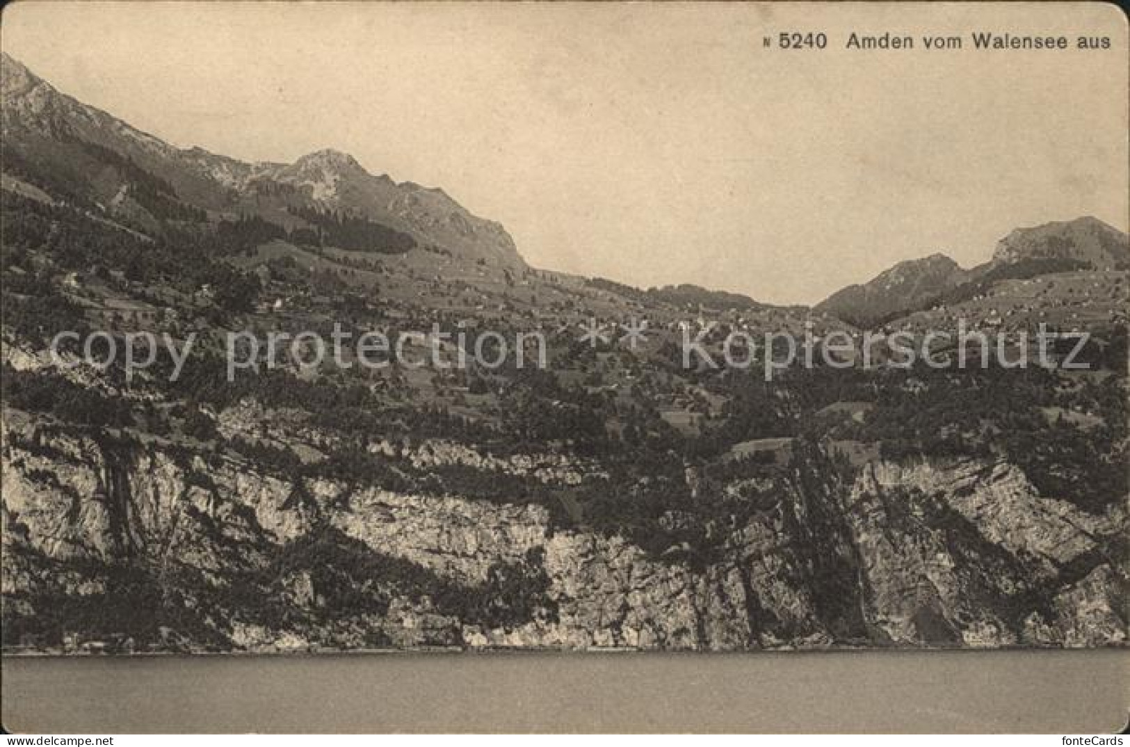 Amden Walensee SG mit Walensee