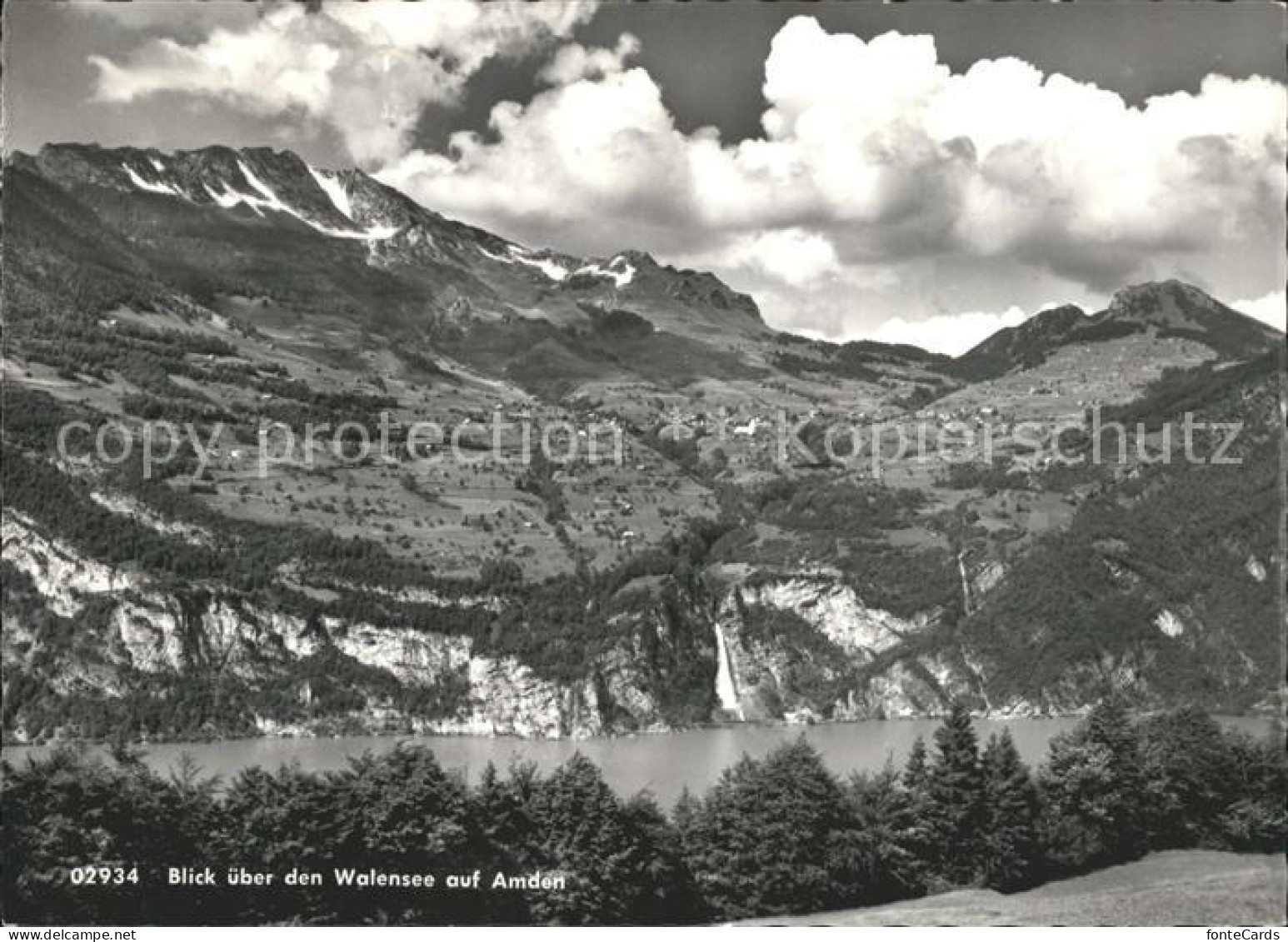 Amden Walensee SG mit Walensee