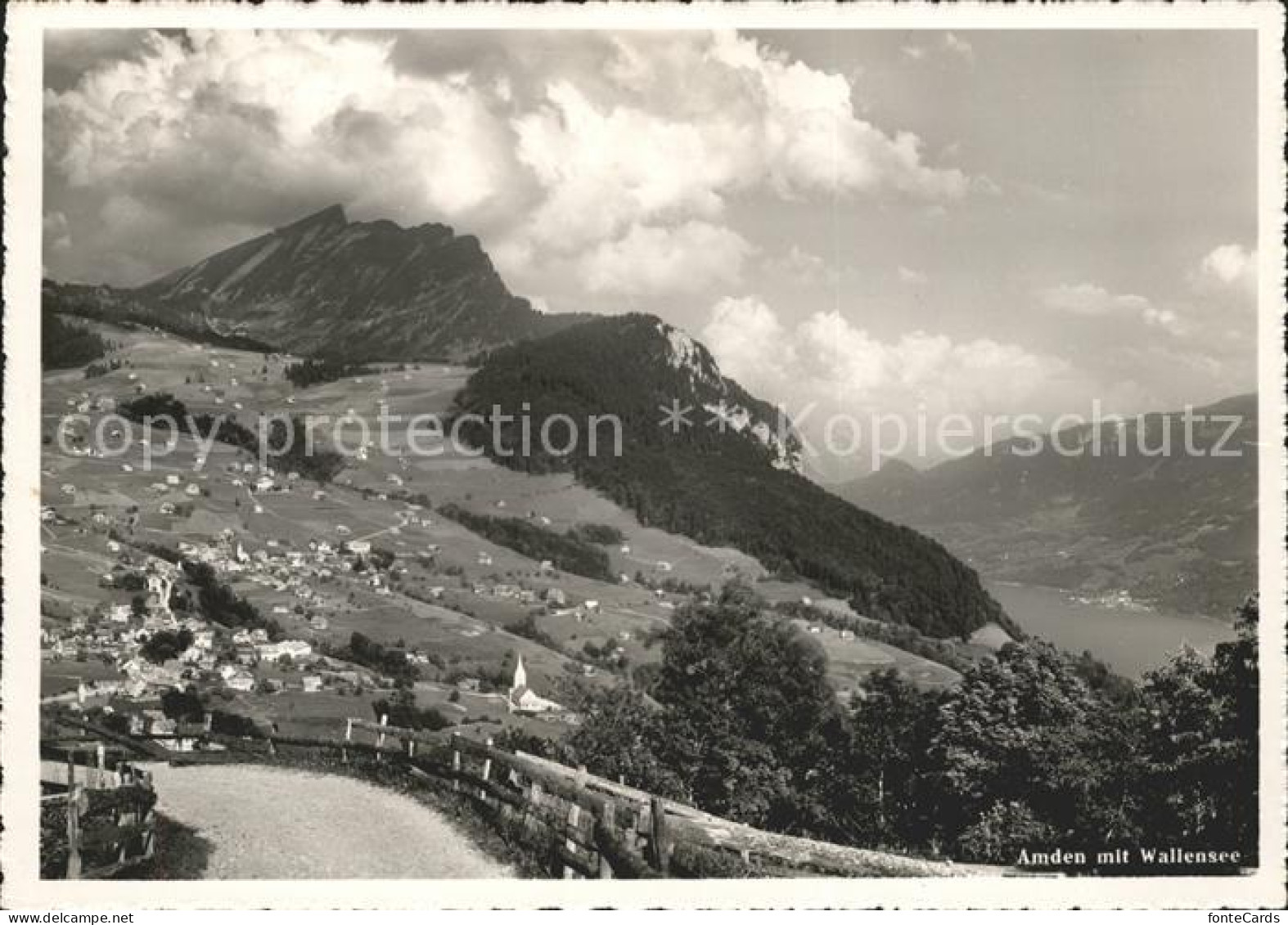 Amden Walensee SG mit Walensee