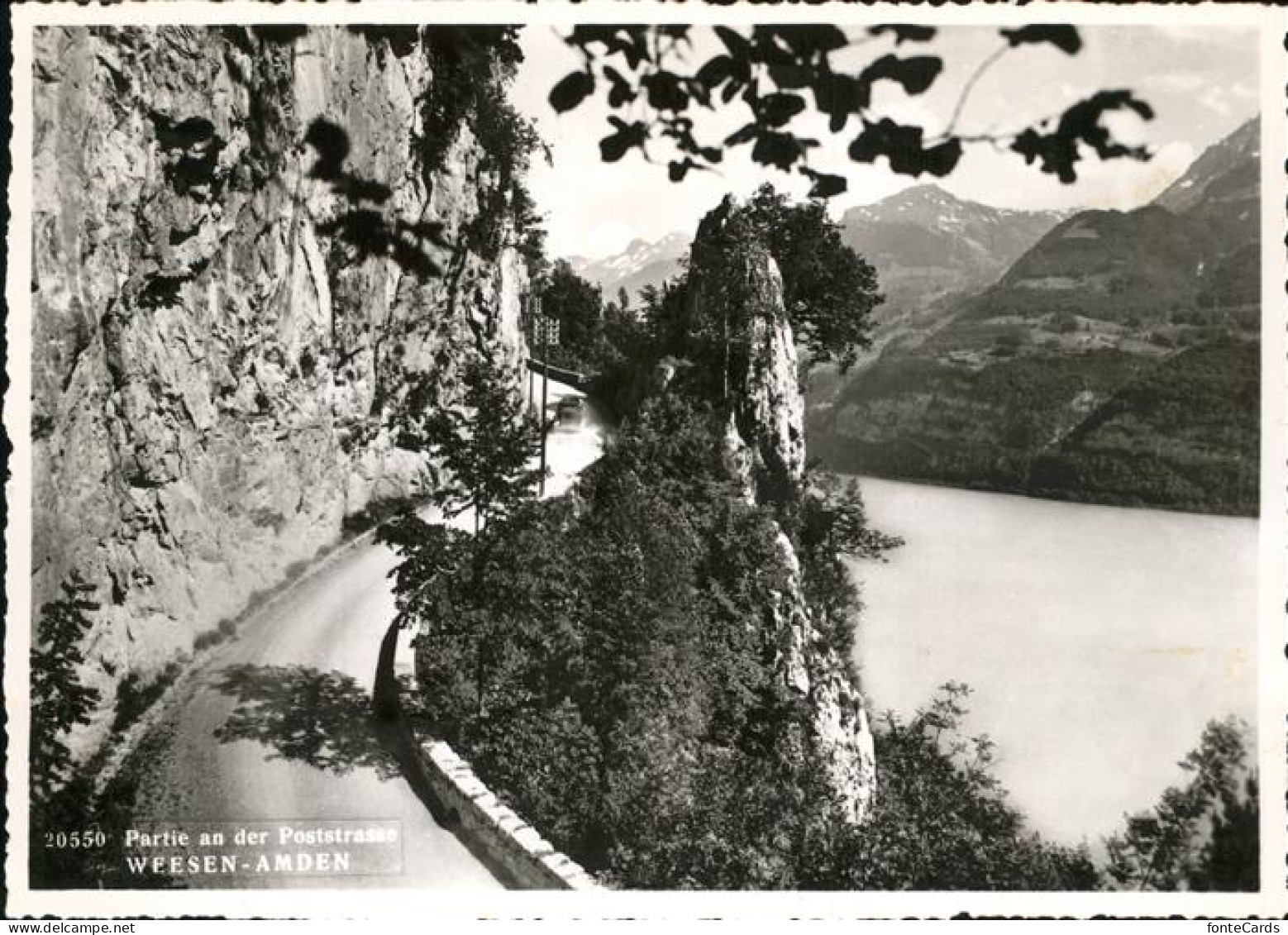 Amden Walensee SG Partie an der Poststrasse Walensee