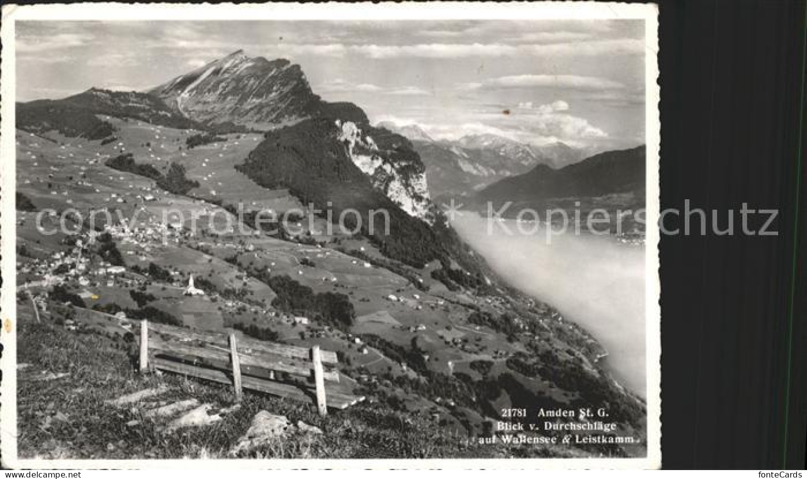 Amden Walensee SG Walensee Leistkamm