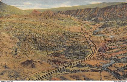 New Mexico NM Four Lane Highway through Tijeras Canyon gl1953 #164.096