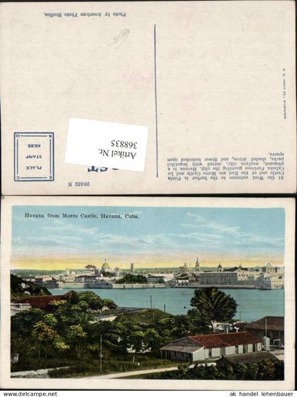 368835,Kuba Cuba Habana Havana from Morro Castle Teilansicht