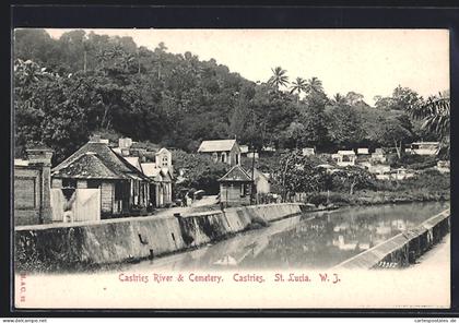 AK St. Lucia, Castries, Castries River & Cemetery