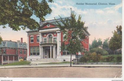 Clinton Mass. Holder Memorial gl1936 #204.483