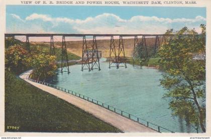 Clinton, Mass. Wachusett Dam gl1936 #204.414