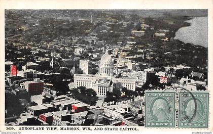 USA Madison, Wis. Aeroplane View gl #196.800