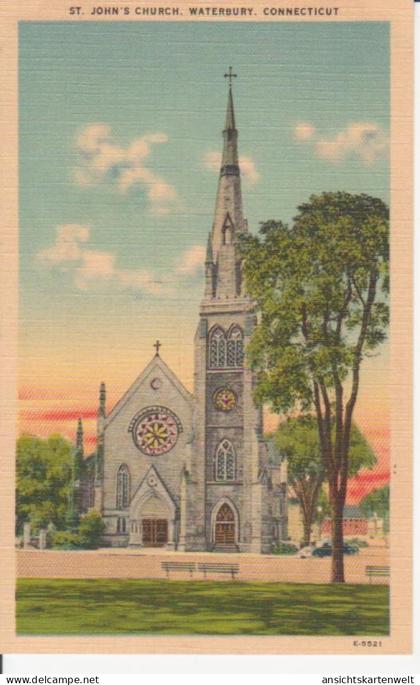 Waterbury, Connecticut St. John's Church ngl #212.372