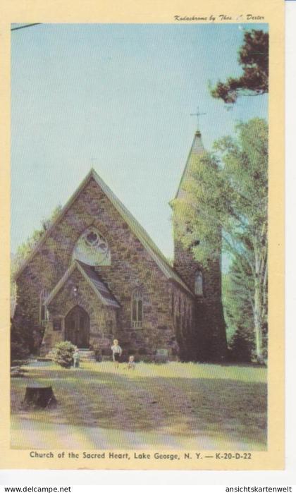 Lake George, N.Y. Church of the Sacred Heart ngl #212.376